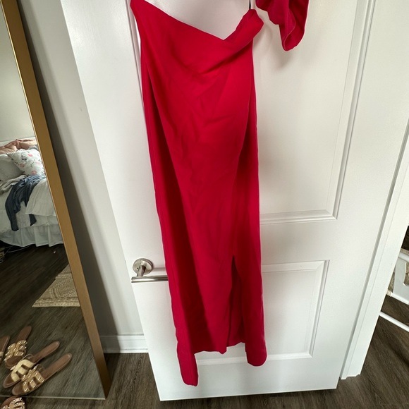 Hot pink two piece dress, Black Halo Kacie Two Piece Maxi- Laguna Pink - Picture 8 of 10